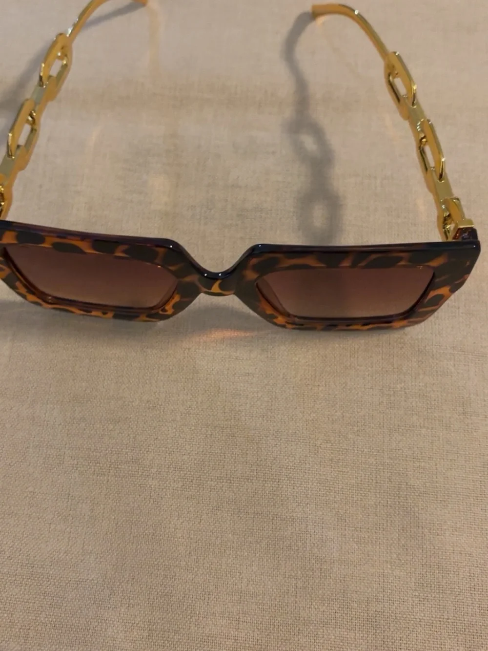 Tortoiseshell Square Frame Sunglasses - Brown